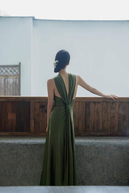 GOUDIN Toast party performance dignified long skirt dress-JAGNA.