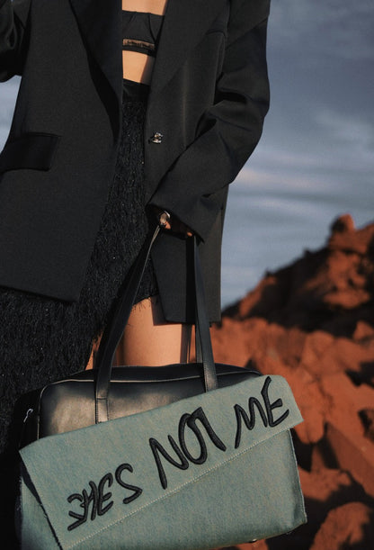 IUBALLET Two-Faced Large Blue Bag - WORD.