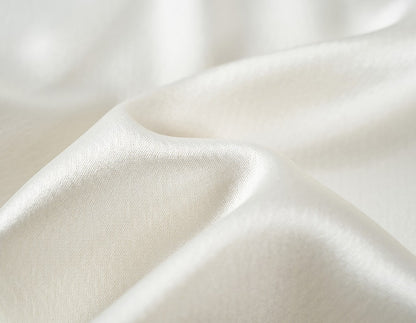 COMME MOI Lv Yan designer summer sleeveless stand collar triple acetate satin top - MEADOW.