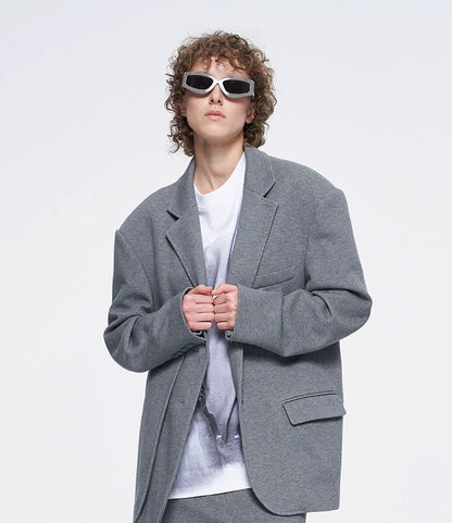 ANNAKIKI two-color patch loose silhouette blazer woman-HANWEN