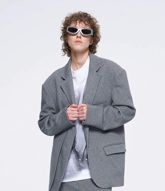 ANNAKIKI two-color patch loose silhouette blazer woman-HANWEN