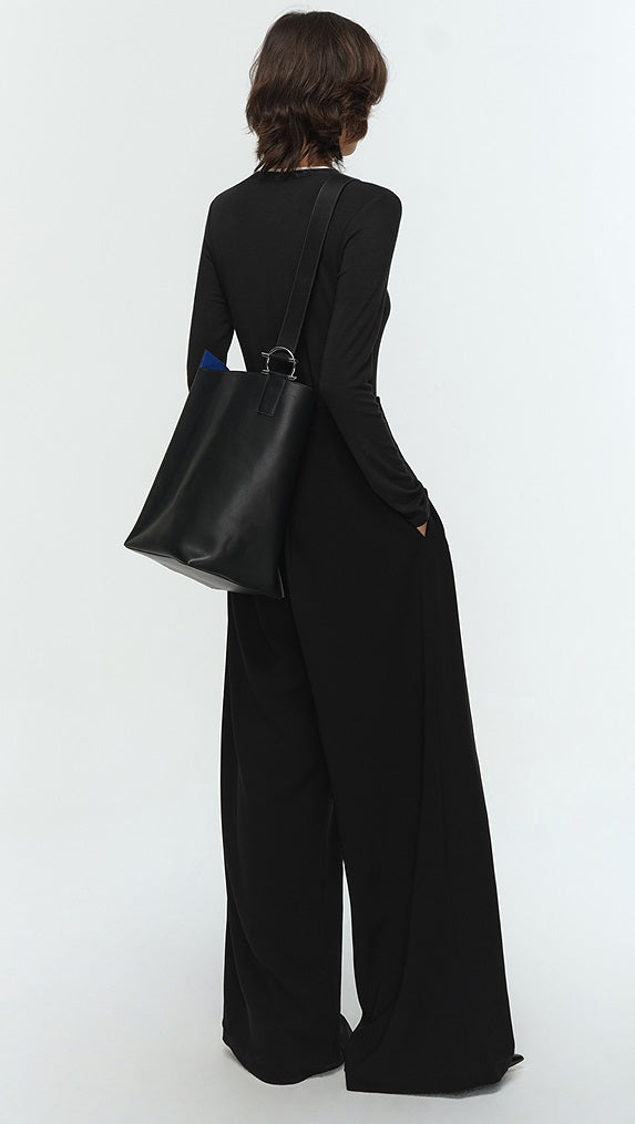 COMME MOI Lu Yan designer new women's Henry collar wool base T-shirt - PRIDE.