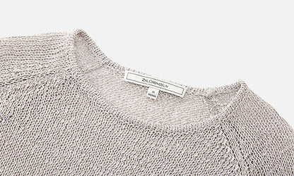 ZHUCHONGYUN two-piece knit loose crew neck top and maxi skirt set -SUOH.