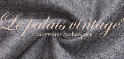 Le Palais Vintage Slim Woolen Vest + Long Sleeve Stripped Shirt + Long Wide Leg Pants-LIM