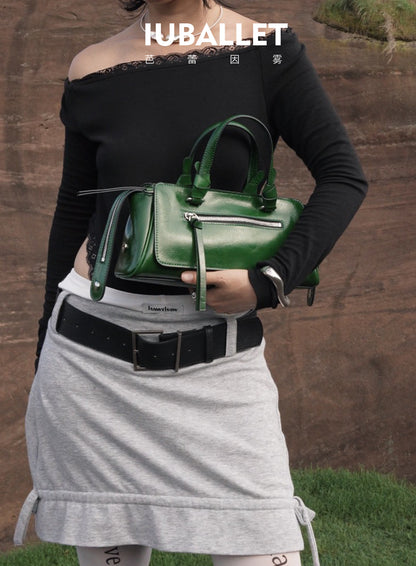 IUBALLET Independent Liner New Leather Fringe Motorcycle Bag - DANGER,