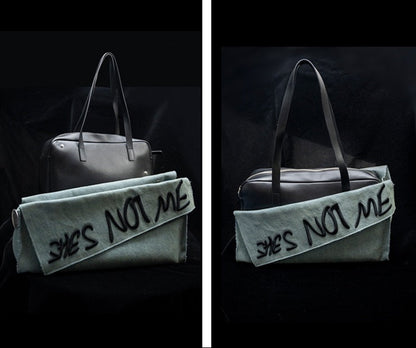 IUBALLET Two-Faced Large Blue Bag - WORD.