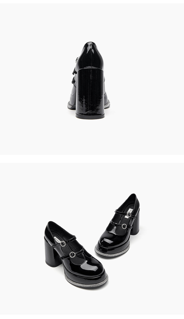 SHOESZOOO Platform Maryjane High Block Heels - SWADE.