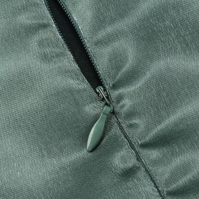 DOLLY Luxury Deep Green Big Bow Off Shoulder Tube Top Pleated Hip Date Dress-NUEL