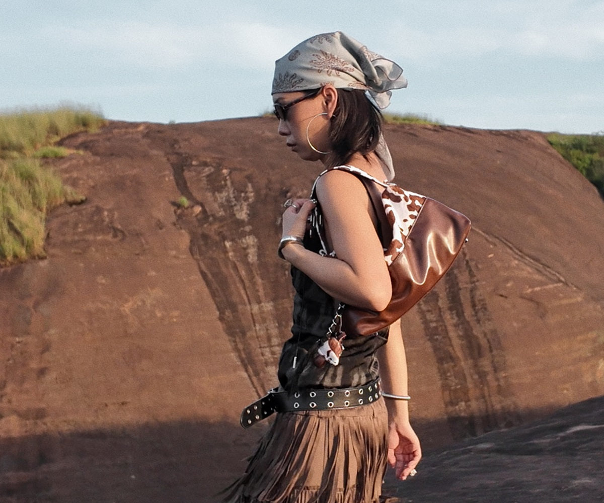 IUBALLET New Horsehair Contrast Armpit Spice Girl Bag - BALANCE.