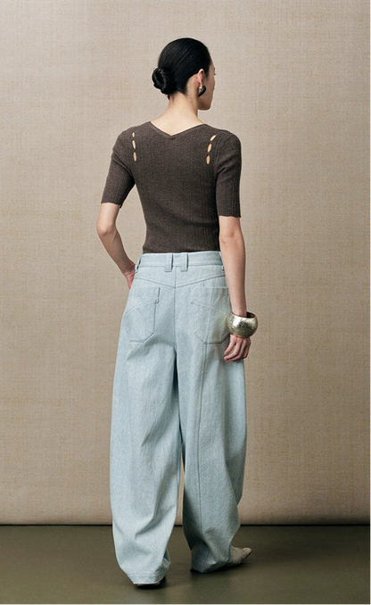 ZHUCHONGYUN loose straight-cut casual pants-COCO.