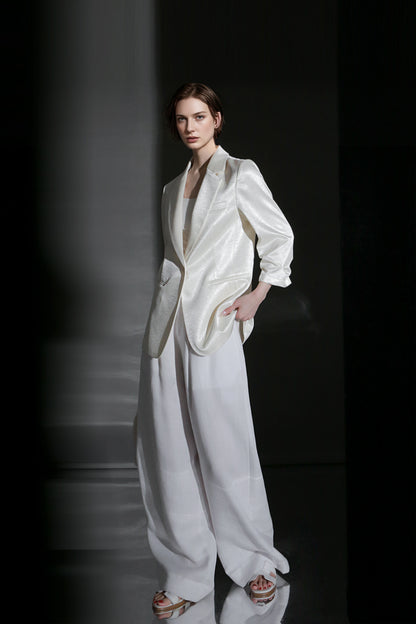 PIAOIN light luxury mercerized acetate heavy industry suit -CAMILLA