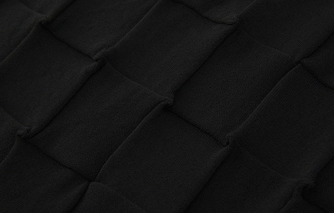 ZHUCHONGYUN summer new black spliced straight skirt--NAMIKAJE.