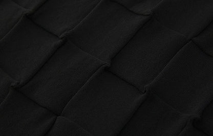 ZHUCHONGYUN summer new black spliced straight skirt--NAMIKAJE.