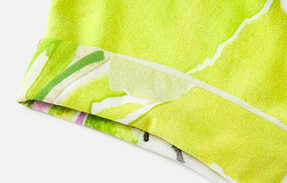 ZHUCHONGYUN flower love paper print crew neck dress-LUBBOCK.