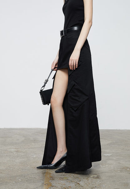 ANNAKIKI niche designer irregular multi-pocket skirt-CHIYO