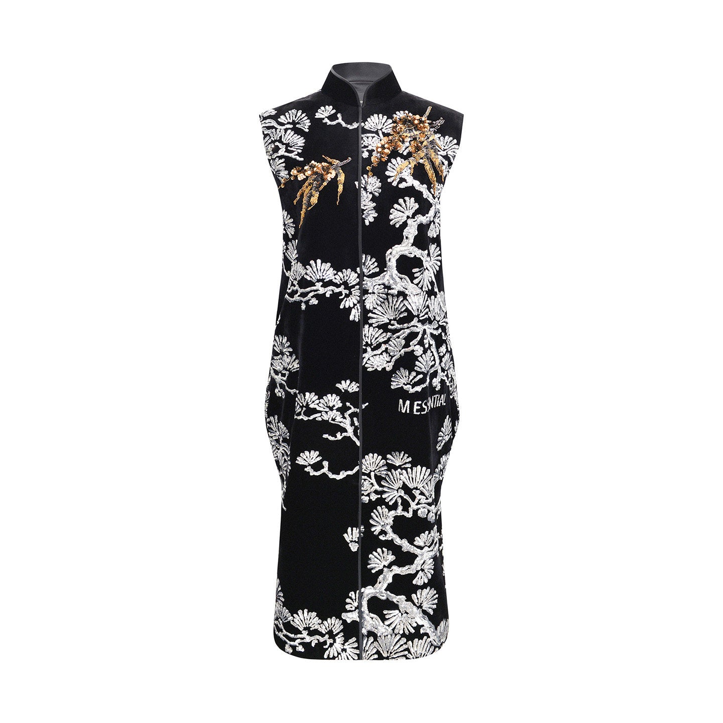 M ESSENTIAL Mackay designer brand embroidery bamboo vest long skirt - CLASS