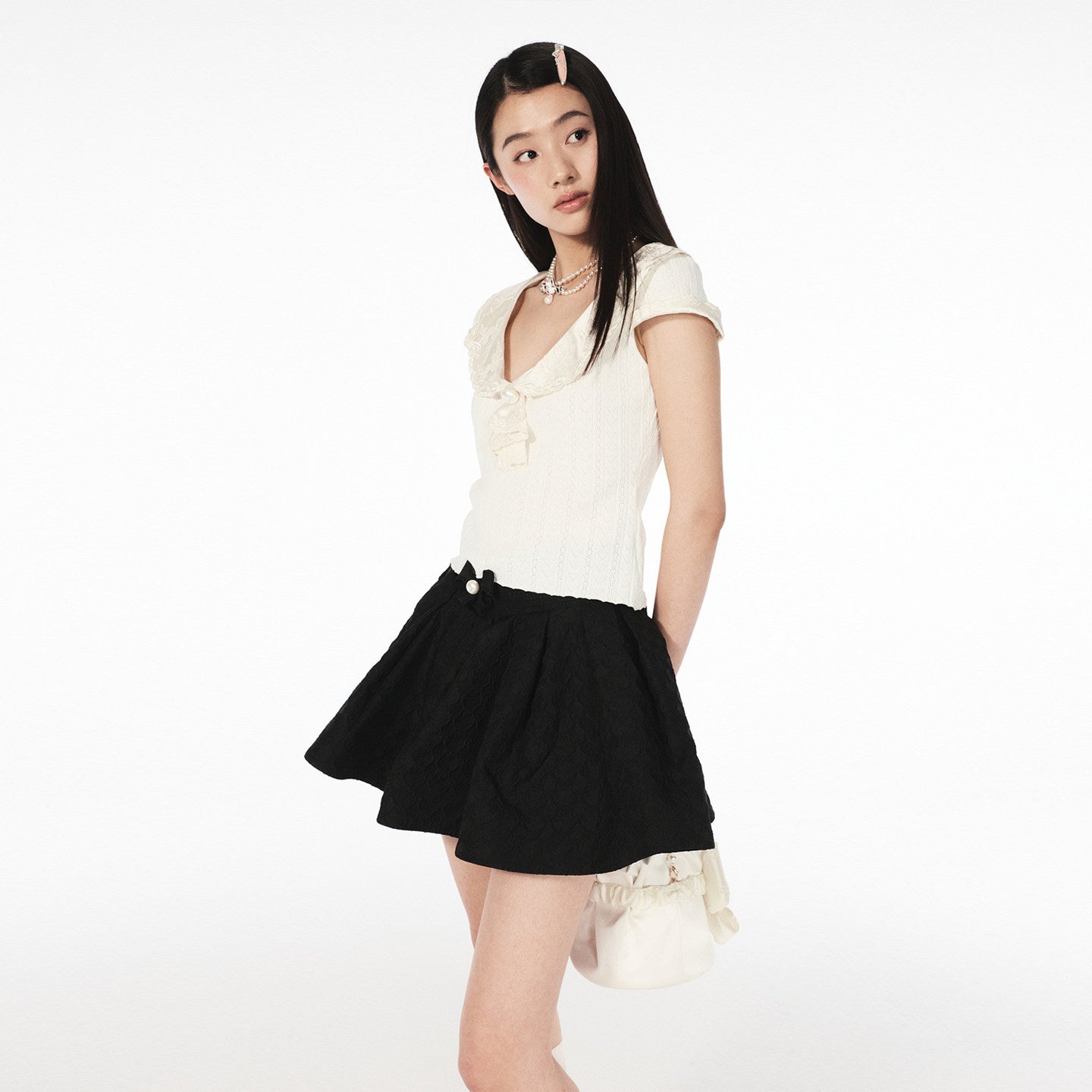 FAME court-style A-line short skirt - LINDA