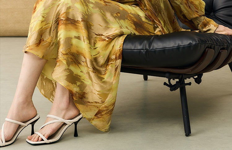 HECO Chinese National Style Burning Flower Slightly Transparent shirt- STROK.