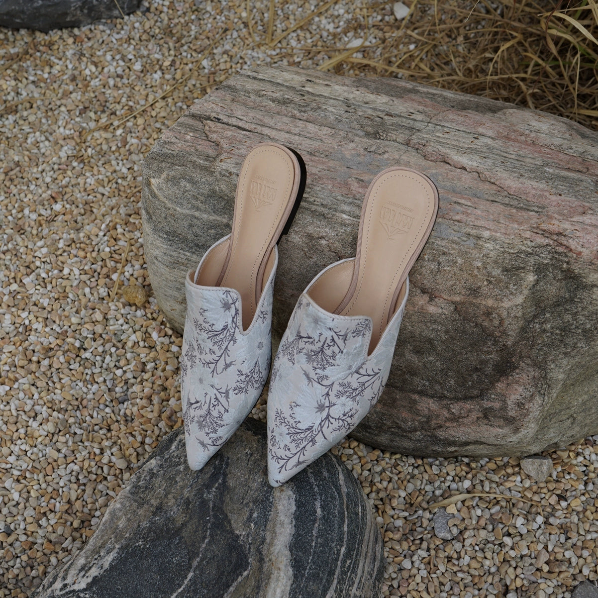 B-FEI sequin French pointed toe women's mules-TAKA.