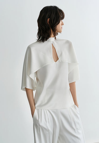 COMME MOI  summer small V neck sexy white inner suspenders - GIANA.