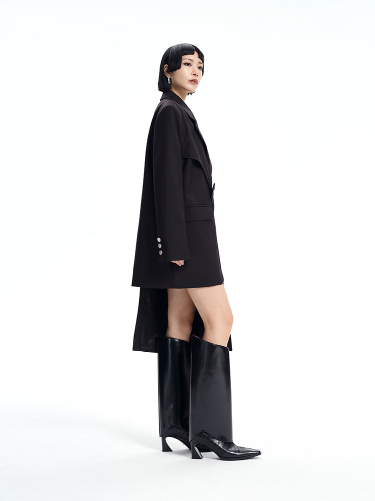 TINY IN women's midi irregular blazer-ZAKI