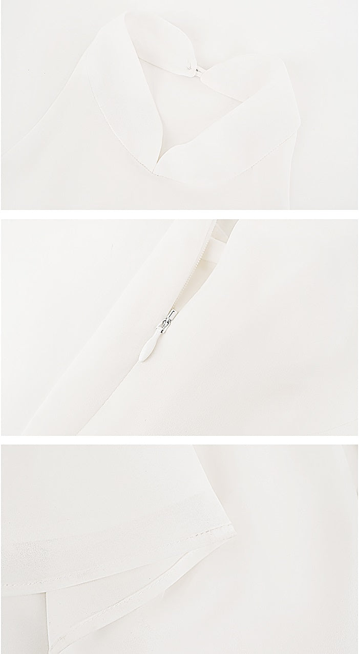 HECO Chinese Style Spell Receiving Waist Sleveless Dress - SIMMER.