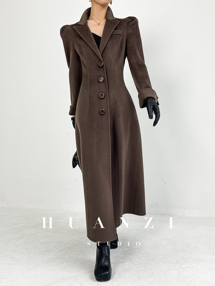 Cashmere Wool Vintage Coat Winter Coat Felt Coat Warm Coat 