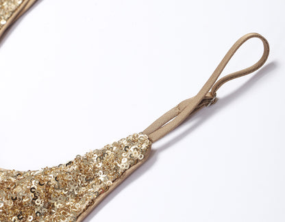 WANGXO | Sequin Knit Pure Hand-Pressed Seams Camisole -LINA.