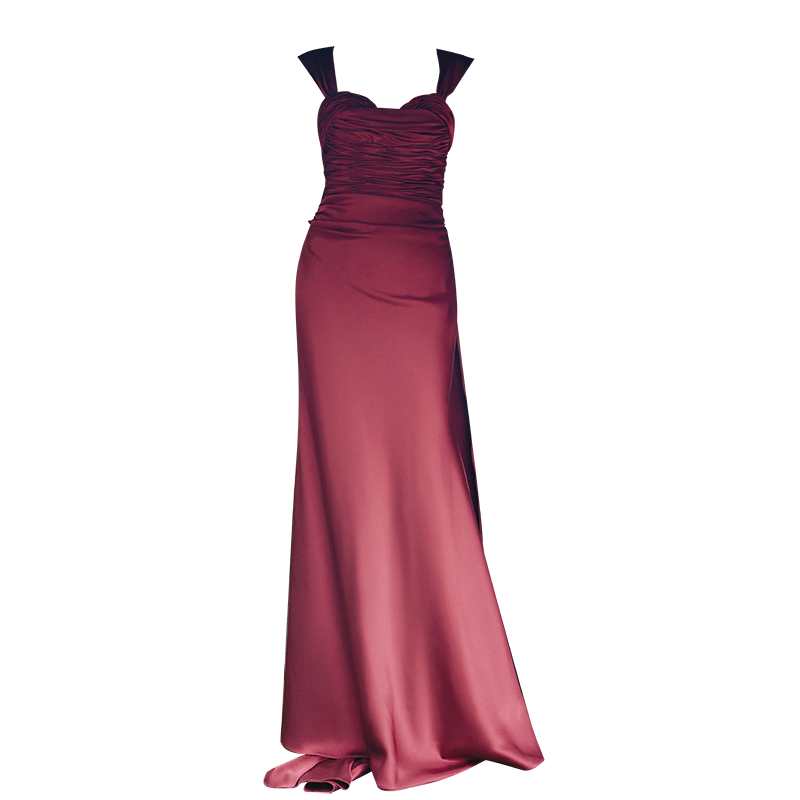 GOUDIN Toast bridal light high-end satin dress -OLGA.