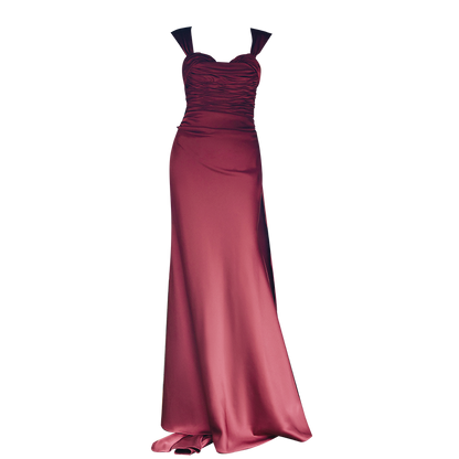 GOUDIN Toast bridal light high-end satin dress -OLGA.