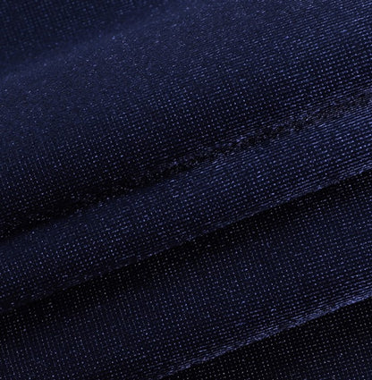 DOLLY Elegant Royal Blue One Shoulder Chest Wrap Slim Fit Slit Dinner Dress-ALLEGRA