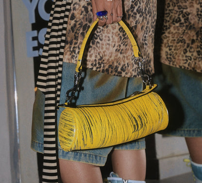 IUBALLET cyber cylinder underarm leather one-shoulder crossbody handbag - ALOE.