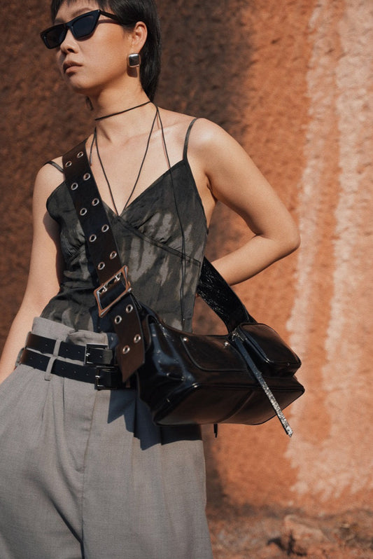 IUBALLET Chic Leather Baguette Bag - INQUIRE.