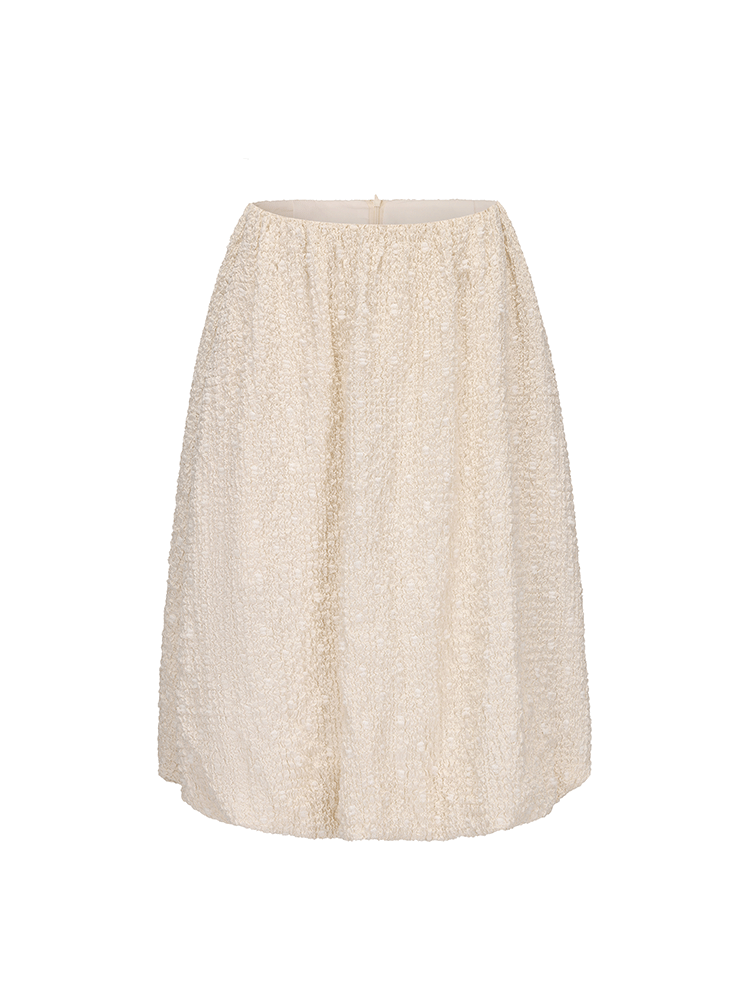 ATELIER MISS LU Bubble Texture Bud Skirt - ESCAPE.
