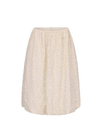 ATELIER MISS LU Bubble Texture Bud Skirt - ESCAPE.