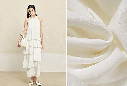 HECO acetate layers sleeveless halterneck dress Women - PRAISES.