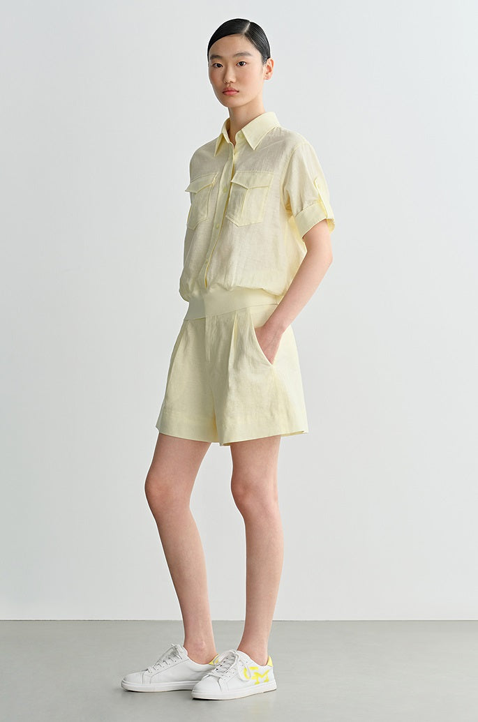 COMME MOI summer women's gentle linen shirt - HANAH.