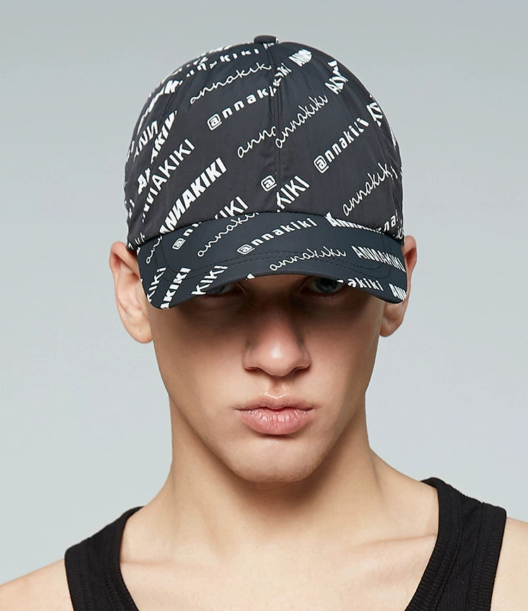 ANNAKIKI Summer Niche Designer Monogram Print Sunscreen Baseball Cap