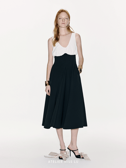 ATELIER MISS LU High-waisted Receiver Waist Dress - EXPRESS.