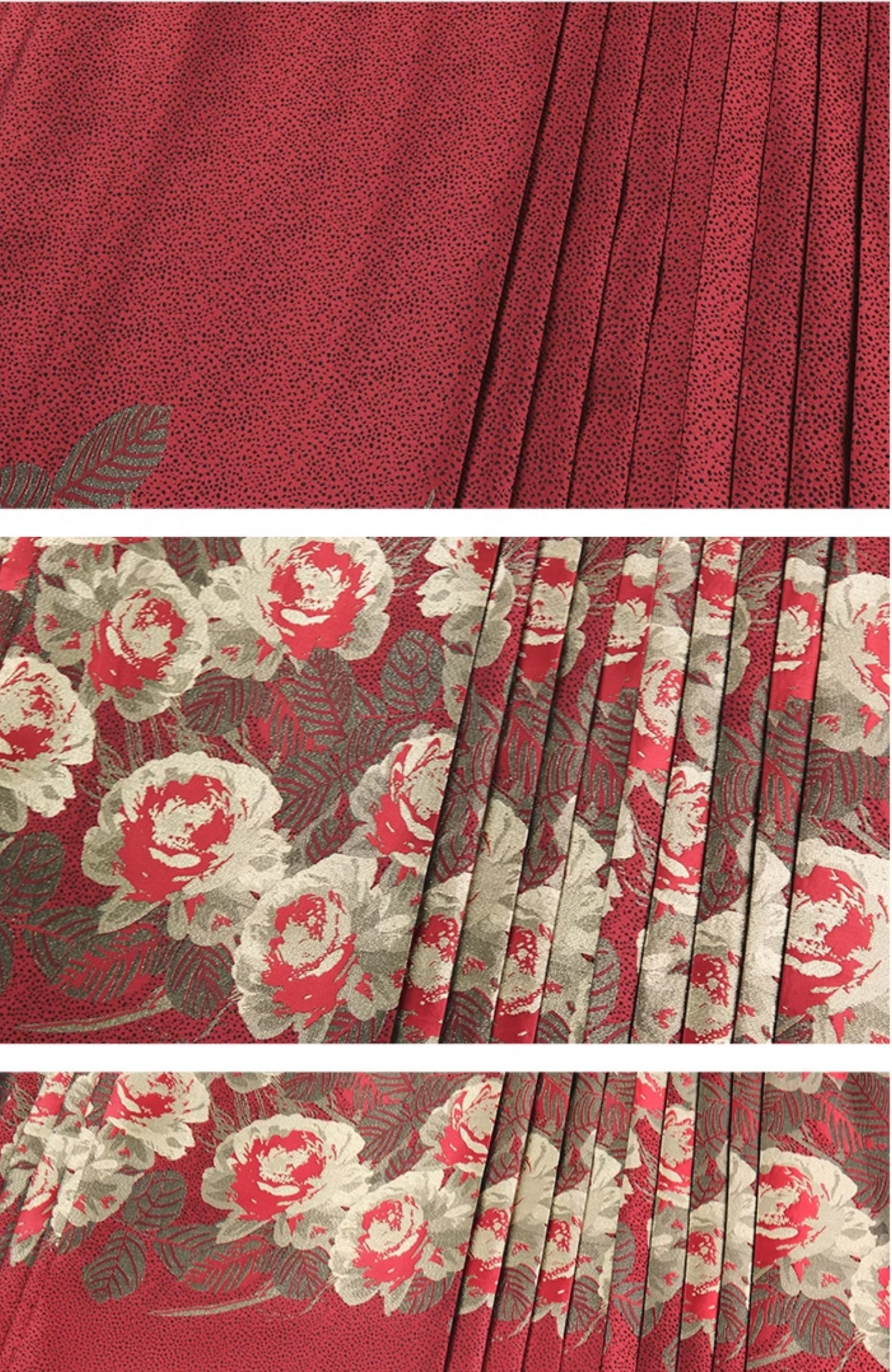 HECO Summer High Waist  Pleated Woven Gold Horse Face Skirt Woman - vaca.