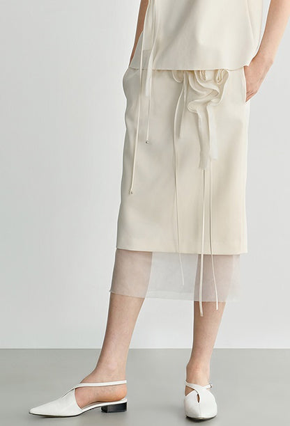 COMME MOI summer  women's fashion patchwork flower skirt - SHALOM.