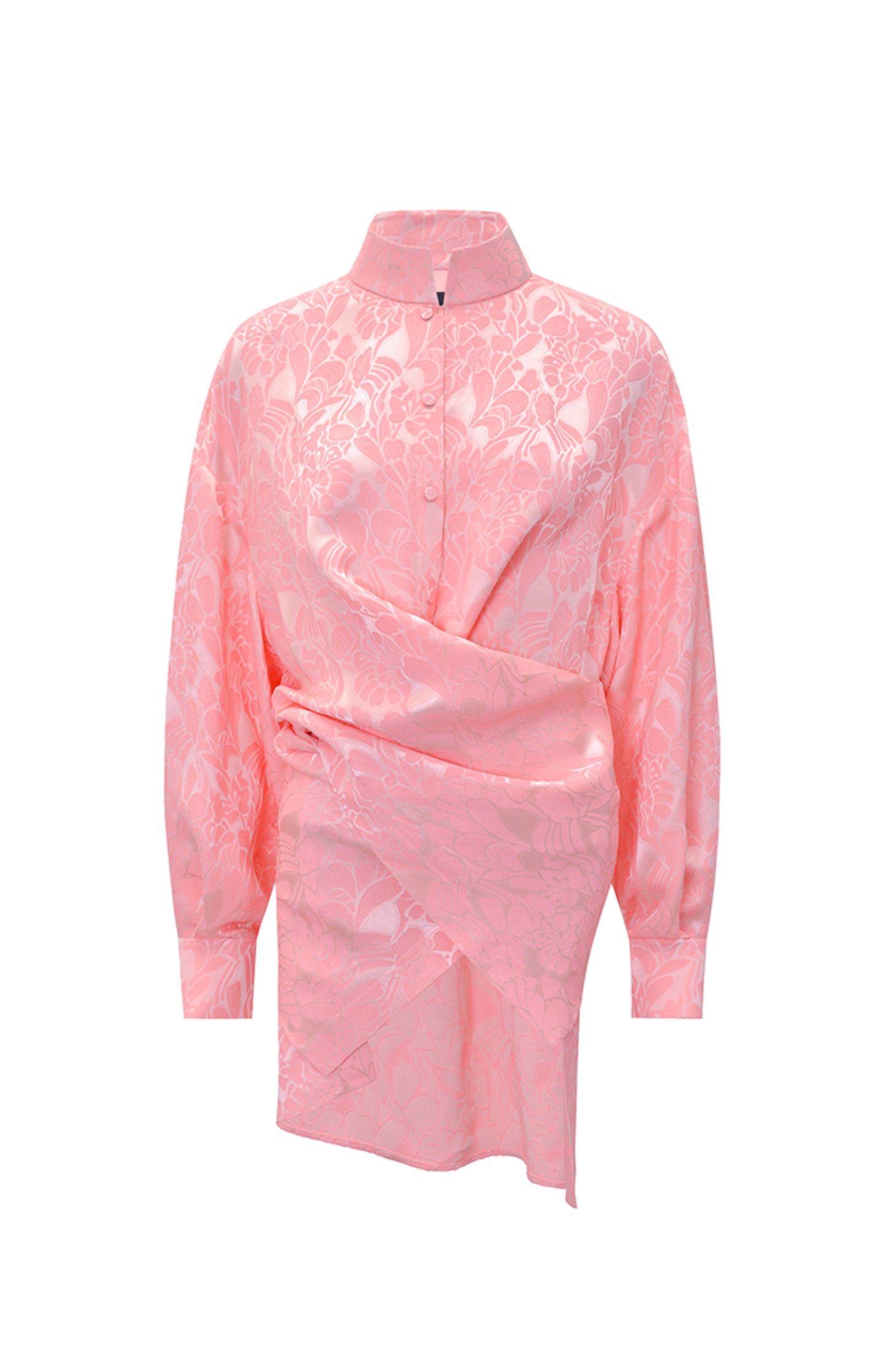 M essential Mackay designer fat jacquard wrapped around two stand-up collared shirts - LIGHT.