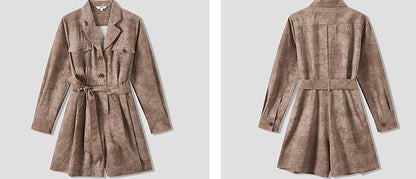 COMME MOI  women's retro high-waisted cargo shorts - LEVI.