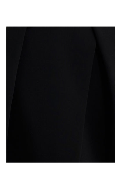LEDIM W Black pleated slit Skirt - weu