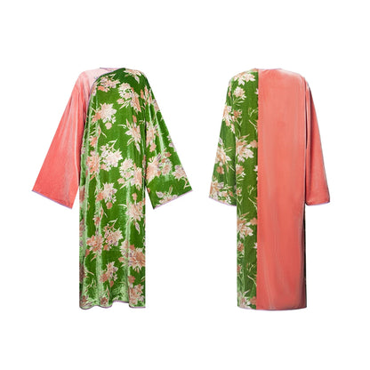 TUYUE Silk Velvet Carving Chinese Robe Dress- RICK.