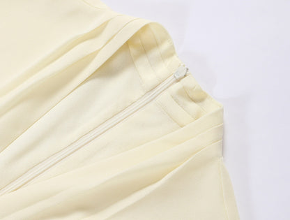 WANGXO | Innovative Weaving Texture Overlapping V-Neck Sleeveless Top -KEIA