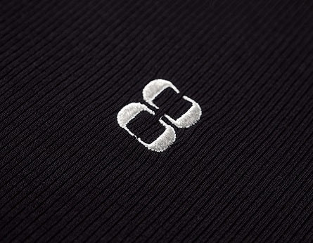 COMME MOI Lu Yan designer new women's clothing Henry collar color-blocked slim T-shirt - ENOUGH.