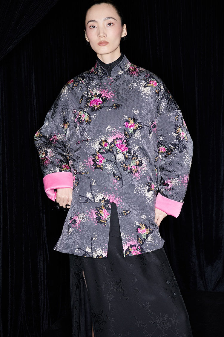 M essential Ma Kai designer Cherry Blossom Print  Pipa Jacket - NAIL.