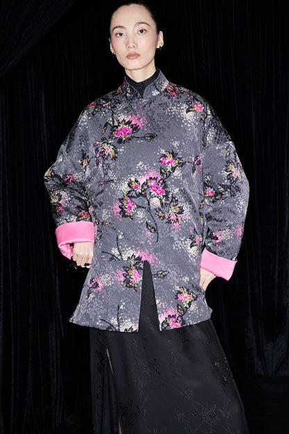 M essential Ma Kai designer Cherry Blossom Print  Pipa Jacket - NAIL.