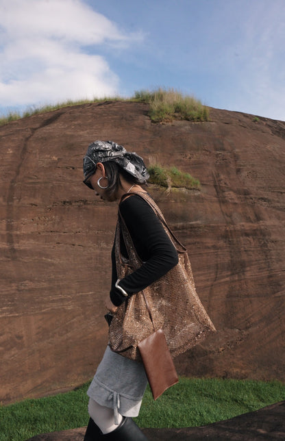 IUBALLET Relaxism New Lace One Shoulder Crossbody Large Capacity Tote Bag - APOCALYPSE ?